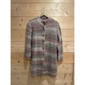 J. Jill Wool Alpaca Blend Button Front Cardigan Sweater Sz Large Petite